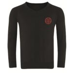 Broadfield Black KS5 V-Neck Jumper