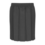Grey Box Pleat Skirt